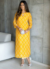 Prettify Looking Salwar Suit in Mustard Colour